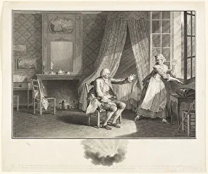 Looking Out Prints: The Last Words of Jean Jacques Rousseau, 1775. Creator: Heinrich Guttenberg