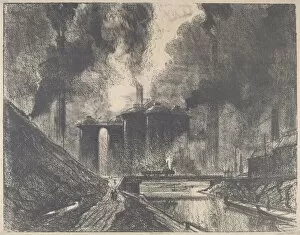Pollution Gallery: Work Castles, Wolverhampton, 1912. Creator: Joseph Pennell