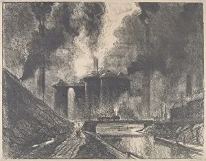 Bleak Prints: Work Castles, Wolverhampton, 1912. Creator: Joseph Pennell