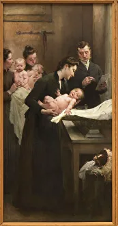 Weighing Prints: The work of a drop of milk at the Belleville Dispensary (triptych)