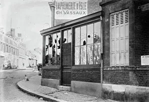 Rioting Prints: Work of mob at St Quentin in food price riots, 1911. Creator: Bain News Service
