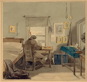 Sokolov Prints: At work. In the Pavel Nashchokin House