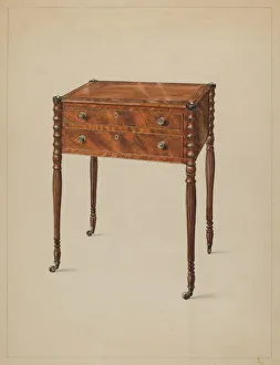 Drawers Gallery: Work Table, c. 1936. Creator: Bernard Gussow