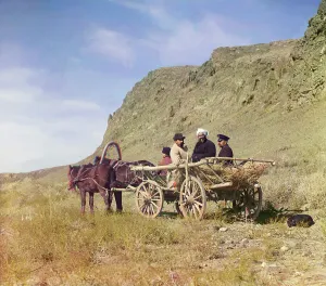 Uzbekistan Prints: At work on the upper reaches of the Syr-Darya