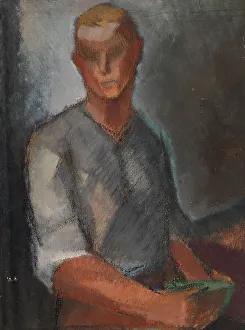 Caven Alvar Prints: Worker, 1917-1917. Creator: Alvar Cawén