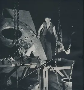 Heavy Industry Prints: Worker in an aircraft factory (preparation of alloy), 1941. Artist: Cecil Beaton