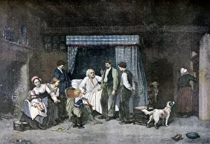 The Worker and his Children, 1892. Artist: Theophile Emmanuel Duverger