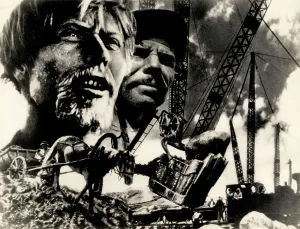 Lissitzky Prints: The Worker and the Farmer, 1931. Creator: Lissitzky, El (1890-1941)