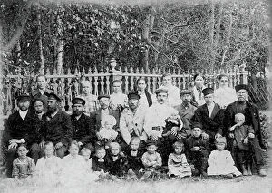 Workers Collection: Workers of the Gorokhov mill with their families, 1904. Creator: Unknown