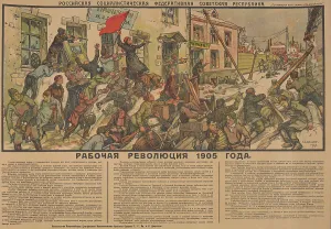 National Uprising Prints: The Workers Revolution 1905, 1918. Creator: Apsit, Alexander Petrovich (1880-1944)