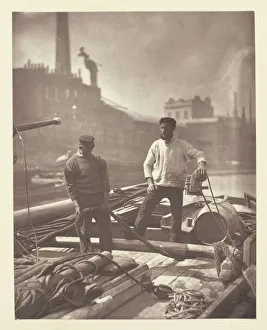 Smith Adolphe Prints: Workers on the Silent Highway, 1881. Creator: John Thomson