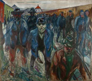 Munch Museum Prints: Workers on their Way Home