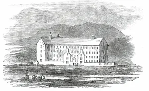 Famine Prints: The Workhouse, Clifden, 1850. Creator: Unknown