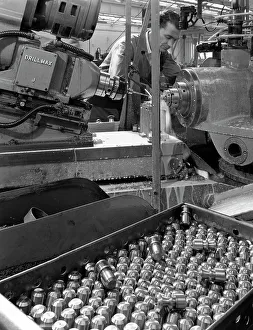 Steelworker Prints: Working on a Drillmax machine, Park Gate Iron & Steel Co, Rotherham, South Yorkshire, 1964