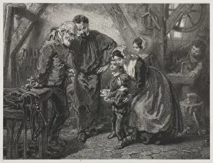 Paul Gavarni French Prints: The Working-mans Birthday. Creator: Paul Gavarni (French, 1804-1866)