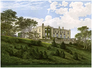 Images Dated 27th November 2008: Workington Hall, Cumberland, home of the Curwen family, c1880