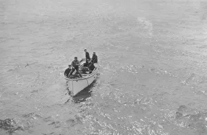 Nome Alaska United States Prints: Workmen from cannery at King's Cove, between c1900 and 1916. Creator: Unknown