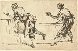 Two Workmen at Tables (recto), early 1770s. Creator: Giovanni Battista Piranesi