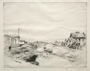 19th 20th Century Prints: Workmens House at Troyes, France. Creator: Gustave Leheutre (French, 1861-1932)
