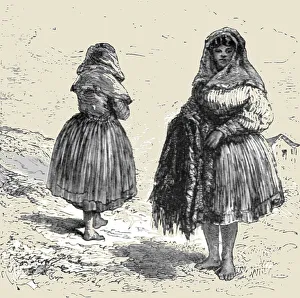 Peruvian Prints: The workmens wives; About the Chincha Islands, 1875. Creator: Unknown