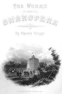 The Works Of Shakspere Gallery: The Works of Shakspere - The Globe Theatre, Bankside, 1593, c1870