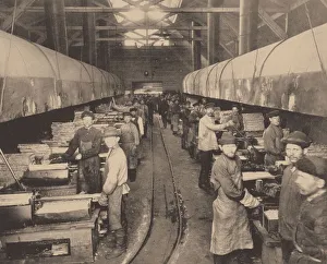 A workshop of the Putilov factory, c. 1914. Artist: Anonymous