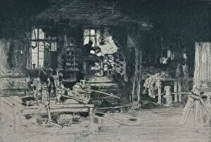 David Young Gallery: The Workshop, Stirling, 1905. Artist: David Young Cameron