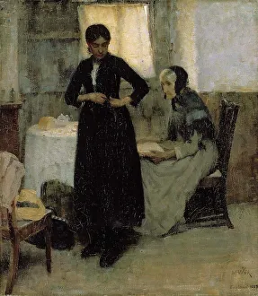Wiik Maria Prints: Out into the World, 1889. Creator: Maria Wiik