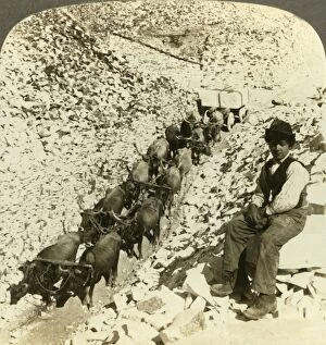 Local Industry Gallery: The world-famed marble quarries at Carrara, Italy, c1909. Creator: Unknown