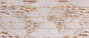 World Prints: World map, 1560. Creator: Joan Martines