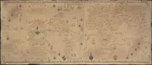 Biblioteca Apostolica Vaticana Gallery: World Map (Propoganda), 1529. Artist: Ribeiro, Diogo (?-1533)