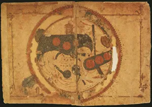 World Map Prints: World map. The world, centering on the Persian Gulf, ca 550