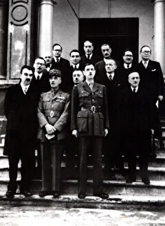 World War 2: De Gaulle with exiled French government in Algeria, 1943