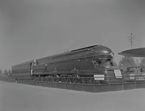 World's Fair, railroad exhibit locomotives, 1939. Creator: Gottscho-Schleisner, Inc