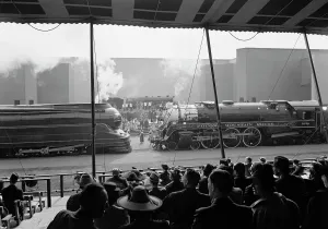 Railroad Prints: World's Fair, railroad pageant, 1939. Creator: Gottscho-Schleisner, Inc