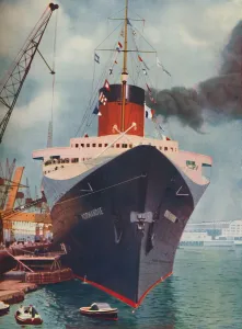 Black Smoke Gallery: One of the Worlds Great Ships. The French liner Normandie, 1937