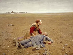 Denmark Collection: Worn Out or The Martyr, 1889. Creator: Brendekilde, Hans Andersen (1857-1942)
