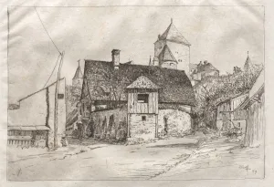 Otto H Bacher American Prints: Worth: A Lane, 1879. Creator: Otto H. Bacher (American, 1856-1909)