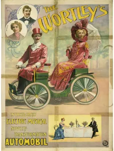 Variet Prints: The Wortleys in their great electric musical novelty transformation Automobil