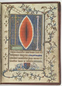 Wound of Christ (from the Psalter and Prayer book of Bonne de Luxembourg), ca 1345. Artist: Anonymous master Wound of Christ (from the Psalter and Prayer book of Bonne de Luxembourg), ca 1345. Artist: Anonymous master