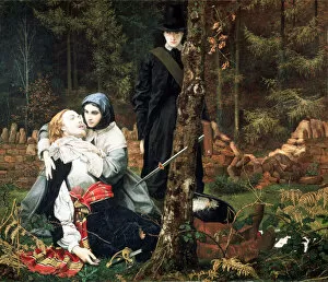 The Wounded Cavalier, 1855. Artist: William Shakespeare Burton