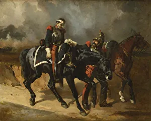 Cuirassier Prints: The wounded Cuirassier, 1830s