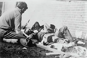 Rebels Prints: Wounded at Juarez, between c1910 and c1915. Creator: Bain News Service