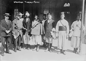 Casualties Prints: Wounded Turcos in Paris, 1914. Creator: Bain News Service