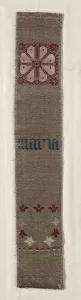 Cologne Prints: Woven Band, 1300s - 1400s. Creator: Unknown