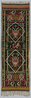 Woven Bed or Chest Cover, 1700s. Creator: Unknown