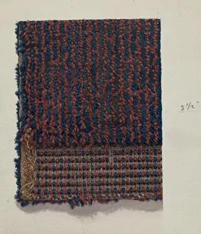 Woven Covering for Chair Seat, 1935/1942. Creator: Elizabeth Moutal Woven Covering for Chair Seat, 1935/1942. Creator: Elizabeth Moutal