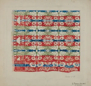 Woven Quilt, c. 1937. Creator: Samuel Fineman
