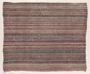 Early 19th Century Prints: Woven Wool Textile, early 19th century. Creator: Unknown