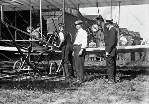 Secretary Prints: W.R. Kimball & aeroplane, between c1910 and c1915. Creator: Bain News Service